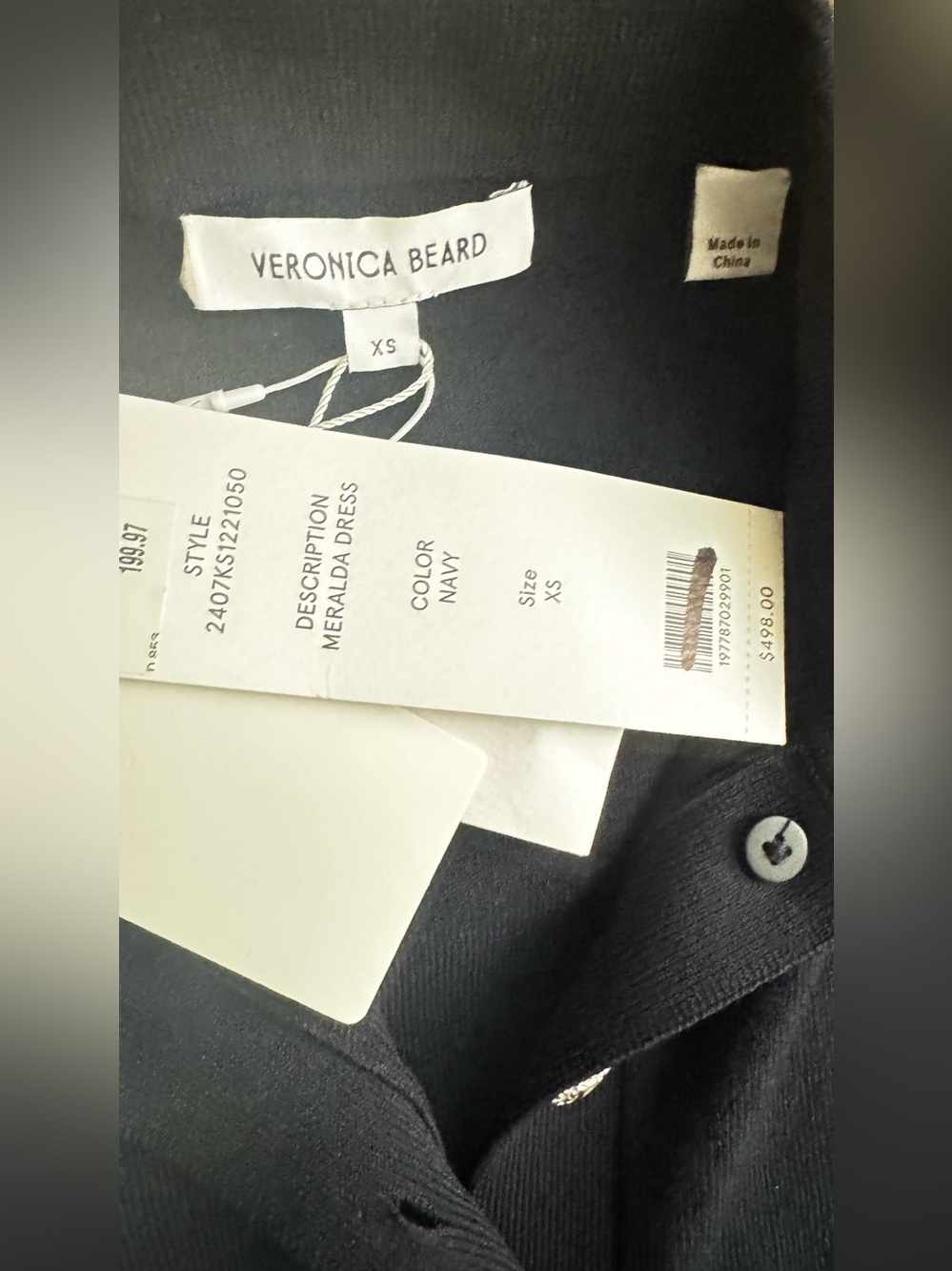 Veronica Beard Meralda Collared
Midi Dress in Navy Size XS - Picture 7 of 12